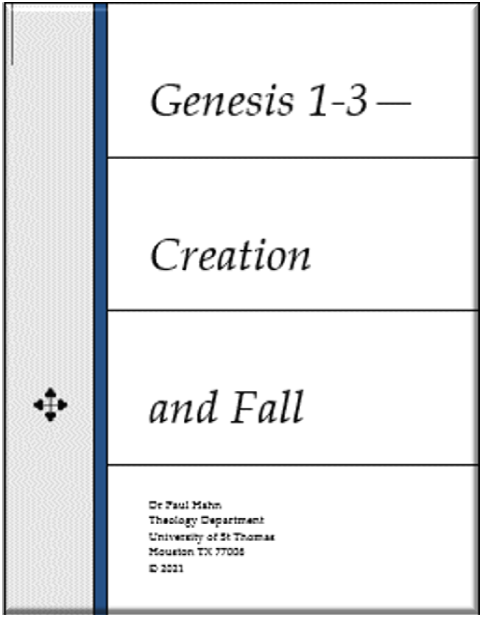 Old Testament Outline Books - theologyplus.com